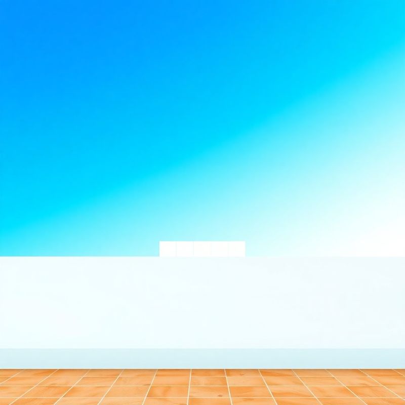 Gradiente abstracto en azul profundo con tres tarjetas minimalistas de precios